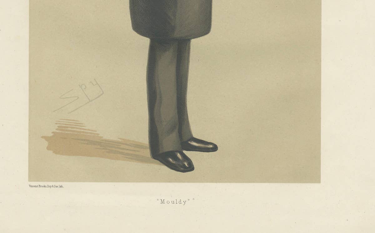 Antique Print of the Earl of Powis Published in the Vanity Fair, 1876