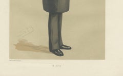 Antique Print of the Earl of Powis Published in the Vanity Fair, 1876