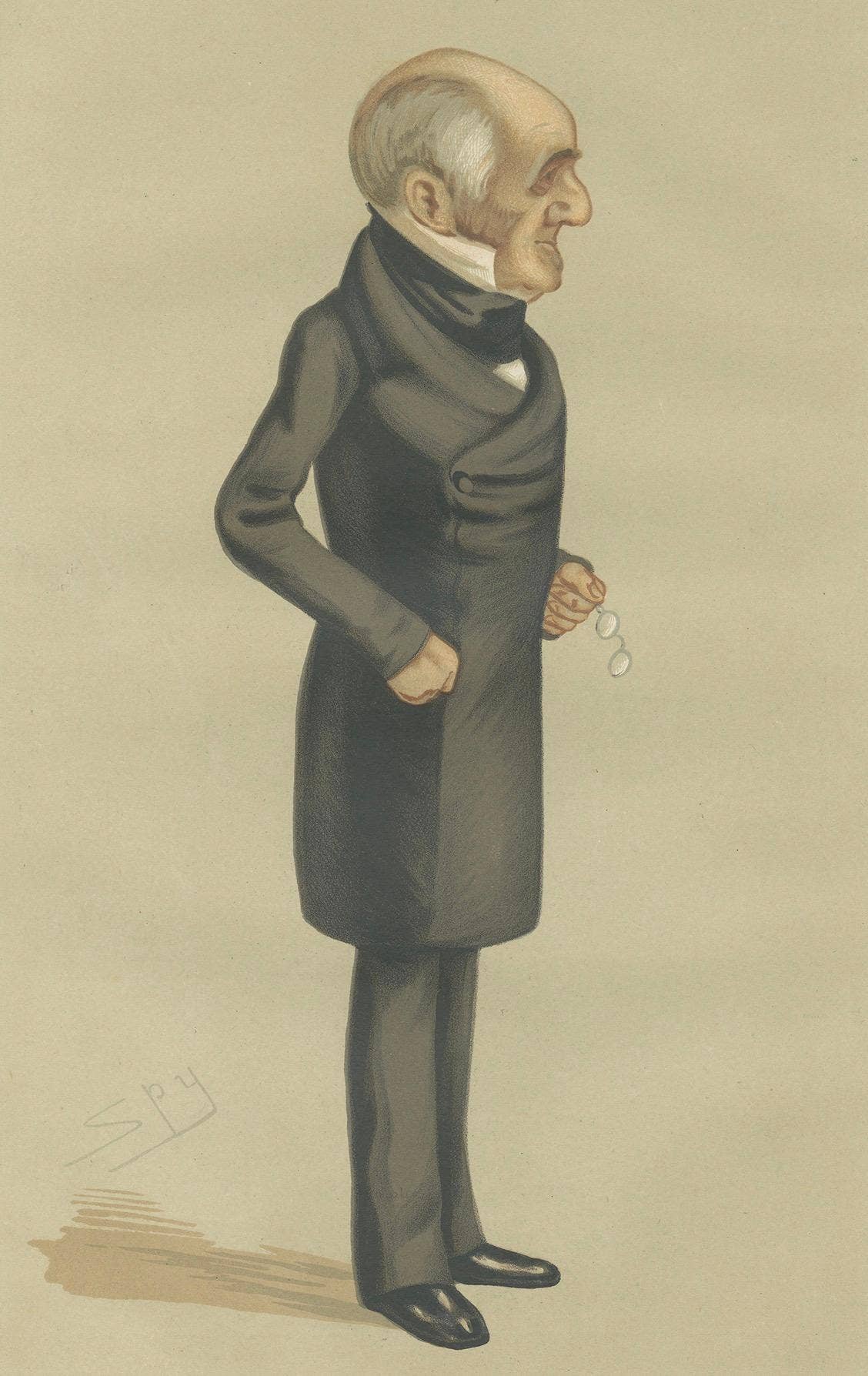 Antique Print of the Earl of Powis Published in the Vanity Fair, 1876