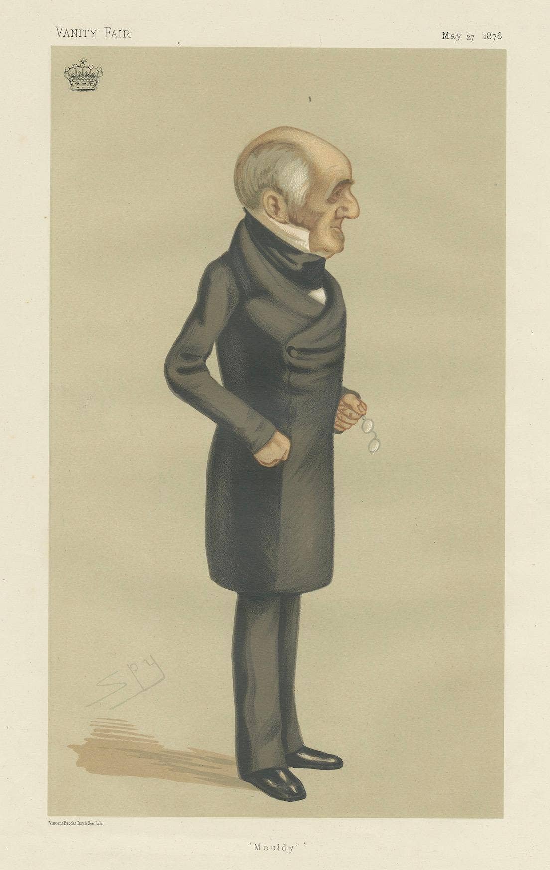 Antique Print of the Earl of Powis Published in the Vanity Fair, 1876