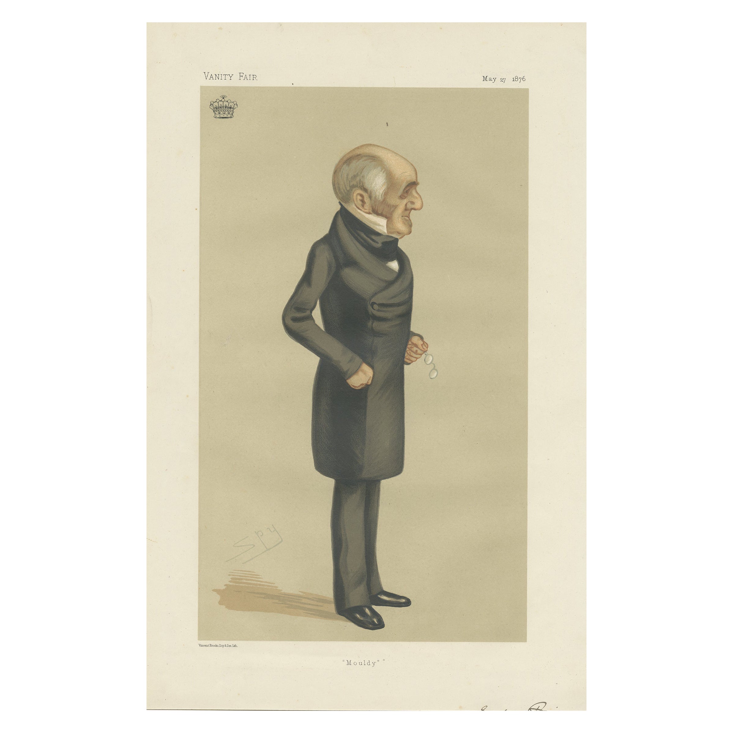 Gravure ancienne du comte de Powis publiée dans le Vanity Fair, 1876 en vente