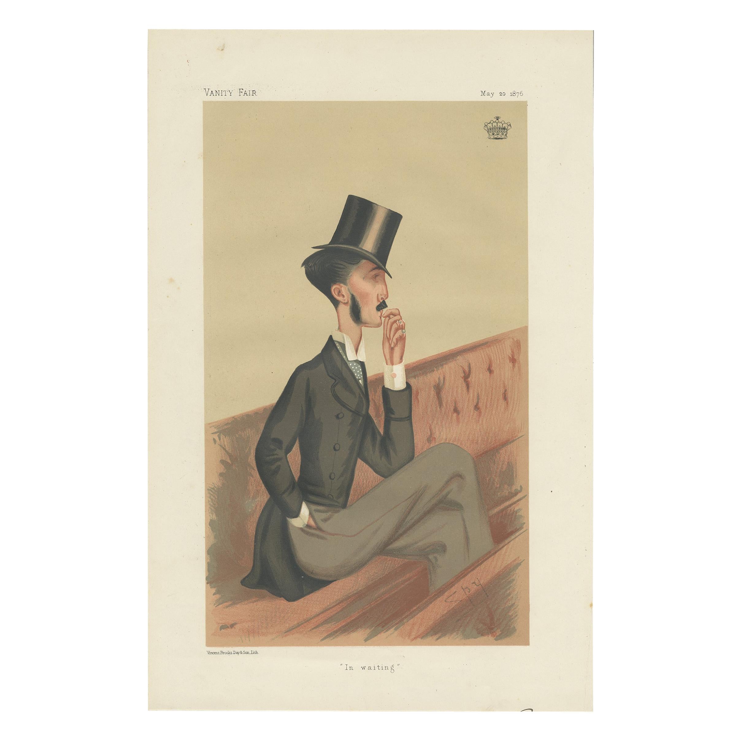 Antique Print of the Earl of Roden Published in the Vanity Fair, '1876'