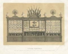 Antique Print of the French Agriculture Display, Vienna World Fair, 1873
