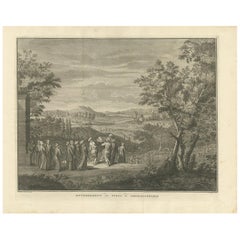 Antique Print of the Funeral at Constantinople by B. Picart, 1729