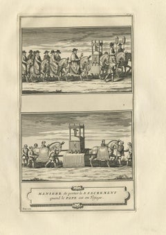 Antique Print of the Holy Sacrament by Picart, circa 1725