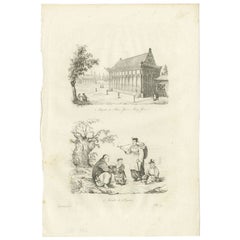 Impression ancienne du palais impérial de Yuen-Ming-Yuen et de la famille chinoise, 1834