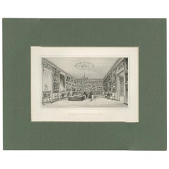 Antique Print of the Interior of the Gallery of Paul Durand-Ruel, circa 1880