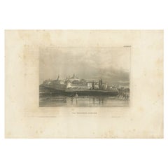 Stampa antica del Monastero Ipatievsky in Russia, 1841