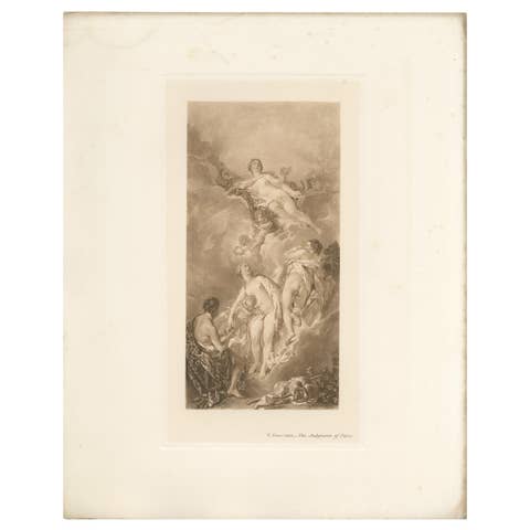 Antique Print of 'The Judgment of Paris' Made After F. Boucher '1902'