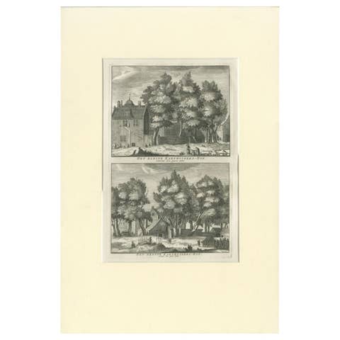 Antique Print of the 'Karthuizers Hof' in Amsterdam, The Netherlands, c.1760