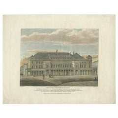 Impression ancienne du Théâtre du Roi 'Haymarket' par Wilkinson, 1820