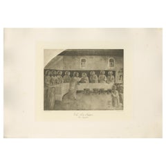 Antique Print of 'The Last Supper' Made after Fra Angelico 'c.1890'