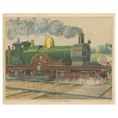Antique Print of the Lord of the Isles Train 'circa 1900'