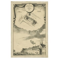 Antique Print of the Maria Monastery by Wagenaar, c.1760
