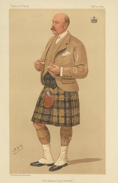 Antique Print of the Marquis of Breadalbane Published in the Vanity Fair, '1894'