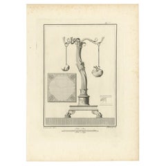 Antiker Druck der Monumente von Herculaneum von Bayardi, 1762