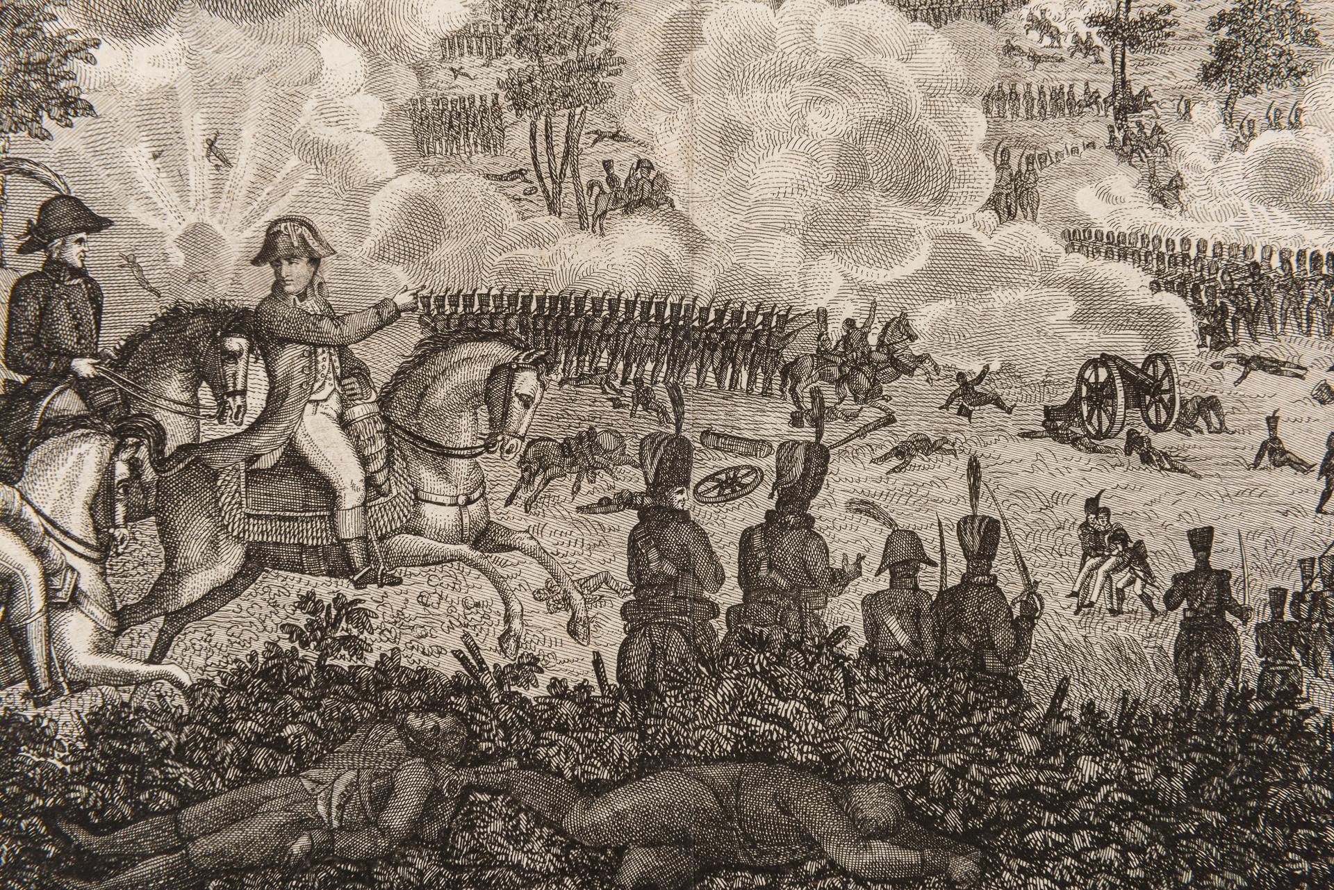 Stampa antica della battaglia napoleonica di Marengo In condizioni ottime a Alessandria, Piemonte