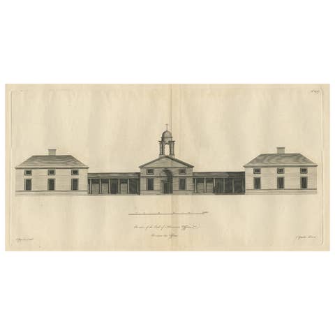 Antique Print of the Office of the Earl of Abercorn in Ireland or Scotland, 1770