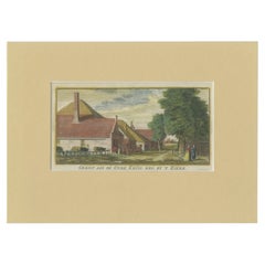 Antiker antiker Druck des „Oude Kruisweg“ in Haarlem von Van Noorde, 1763