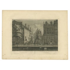 Impression ancienne de l'« Oude Walenkerk » à Amsterdam par Maaskamp, 1805