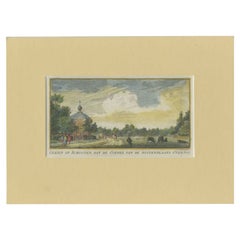 Antiker antiker Druck des „Overton Estate“ in Haarlem von Van Noorde, 1763