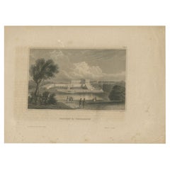 Antique Print of the Palace of Versailles by Meyer, 1848