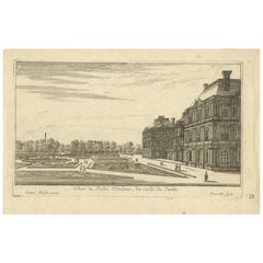 Antique Print of the Palais d'Orléans ‘Paris, France’ by G. Perrelle, circa 1660