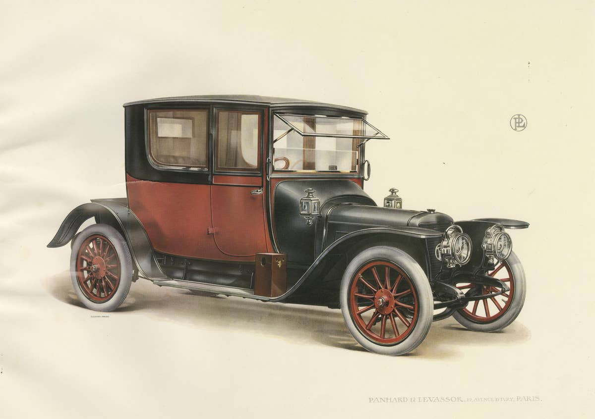 Antique Print of the Panhard Et Levassor Coupe 4pl Conduite Car, 1914