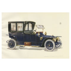 Antiker Druck des Panhard et Levassor Coupe Avant-Torpedo-Autos