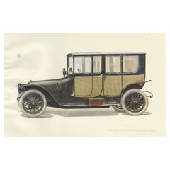Antiker Druck des Panhard et Levassor Double Coupe Conduite-Autos