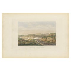 Antique Print of the Passage of Sierra Morena, circa 1860