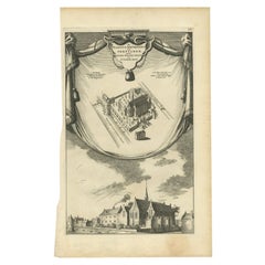 Stampa antica del Monastero di Paulus Broeders di Wagenaar, 1760 ca.