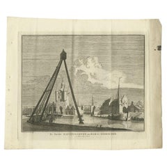 Antique Print of the Port of Zierikzee, Holland, by Tirion, 1751