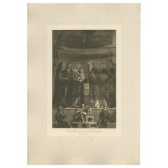 Antique Print 'The Presentation in the Temple' Made After Carpaccio, circa 1890