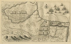Antique Print of the Region around Pasuruan Indonesia by Valentijn, 1726