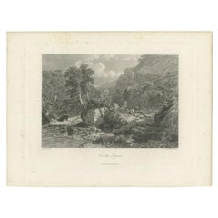 Used Print of the River Lyne by Cassell, c.1870