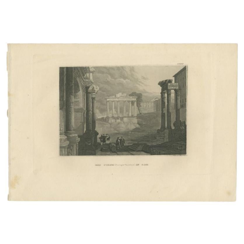Antique print titled 'Das Forum (Campo Vaccino) in Rom'. View of the Roman Forum, Rome, Italy. Originates from 'Meyers Universum'. 

Artists and Engravers: Joseph Meyer (May 9, 1796 - June 27, 1856) was a German industrialist and publisher, most