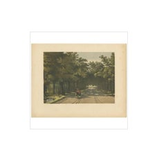 Antique Print of the Royal Arboretum in Batavia by M.T.H. Perelaer, 1888