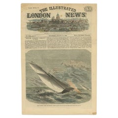 Used Print of the Royal Victoria Yacht Club Regatta, 1869