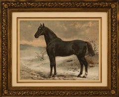 Antique Print of the Russian Half-Blood Horse by O. Eerelman, 1898