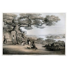 Grabado antiguo de las Islas Ryukyu en Japón, 1856