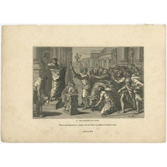 Antique Print of the Sacrifice at Lystra or Hatunsaray in modern Turkey, 1835
