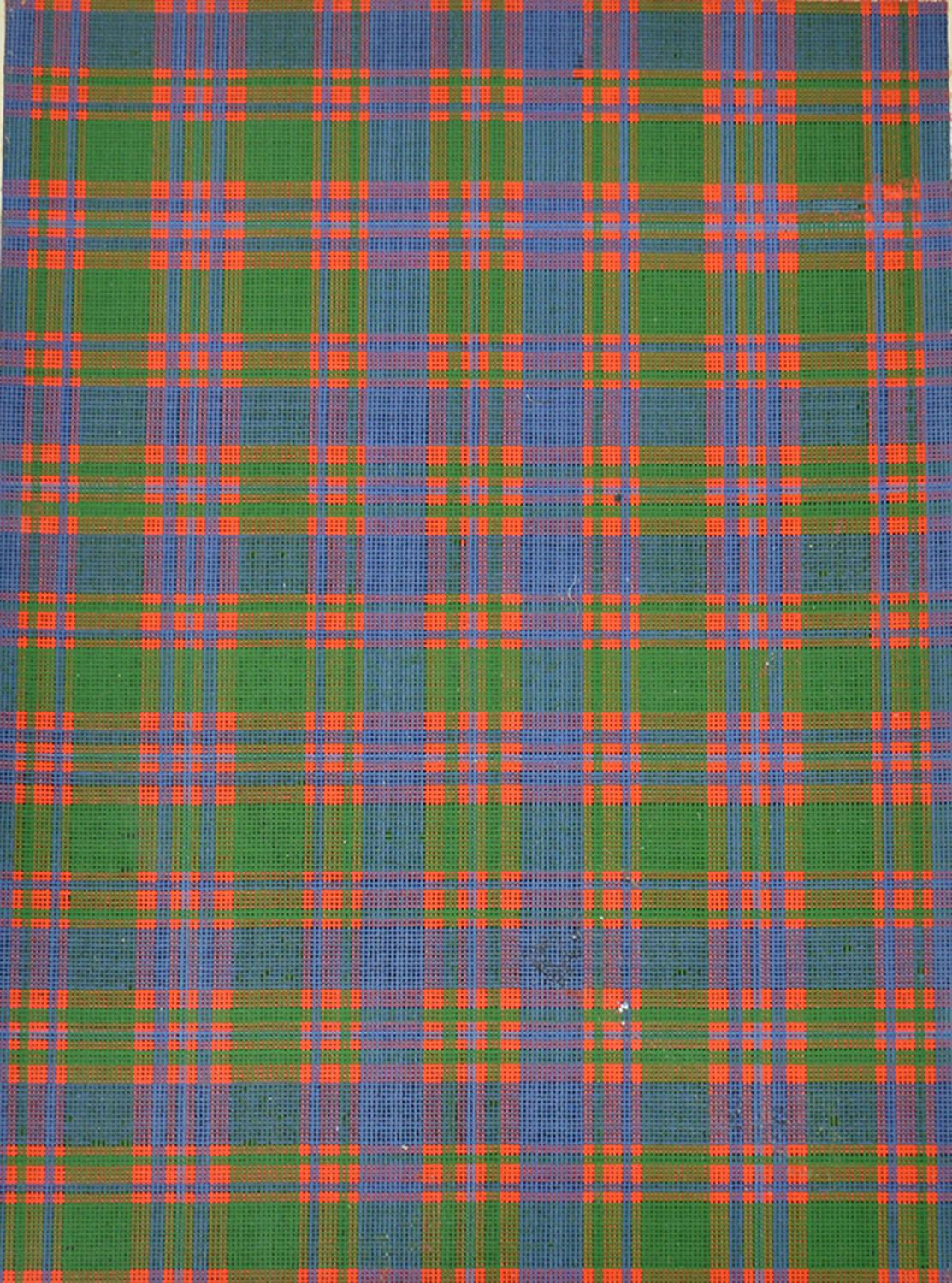 Victorian Antique Print of the Scottish Clan Macintyre Tartan, circa 1860
