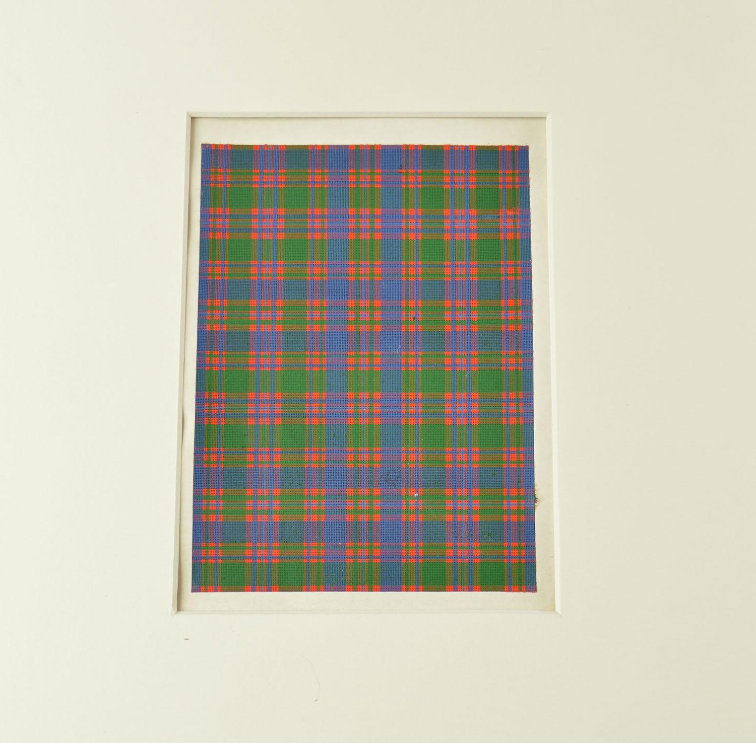 Other Antique Print of the Scottish Clan Macintyre Tartan, circa 1860