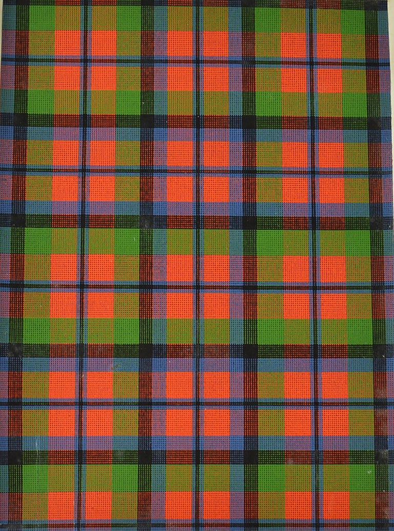 Antique Print Of The Scottish Clan Macnaughton Tartan Circa 1860 For antique-print-of-the-scottish-clan-macnaughton-tartan-circa-1860-for