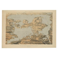Antique Print of the Sea of Azov and the Crimean peninsula by Veith, circa 1855
