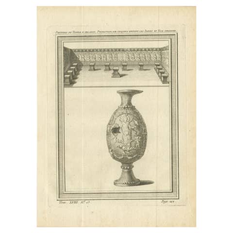 Antique Print of the Temple of Ablaykit, a Buddhist Monastery, Kazakhstan - 1768