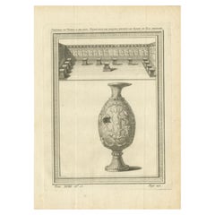 Antiker Druck des Tempels des Ablaykit, einer buddhistischen Monasterie in Kasachstan