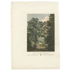 Antiker antiker Druck des Grabes von Morfontaine von Laborde, 1808