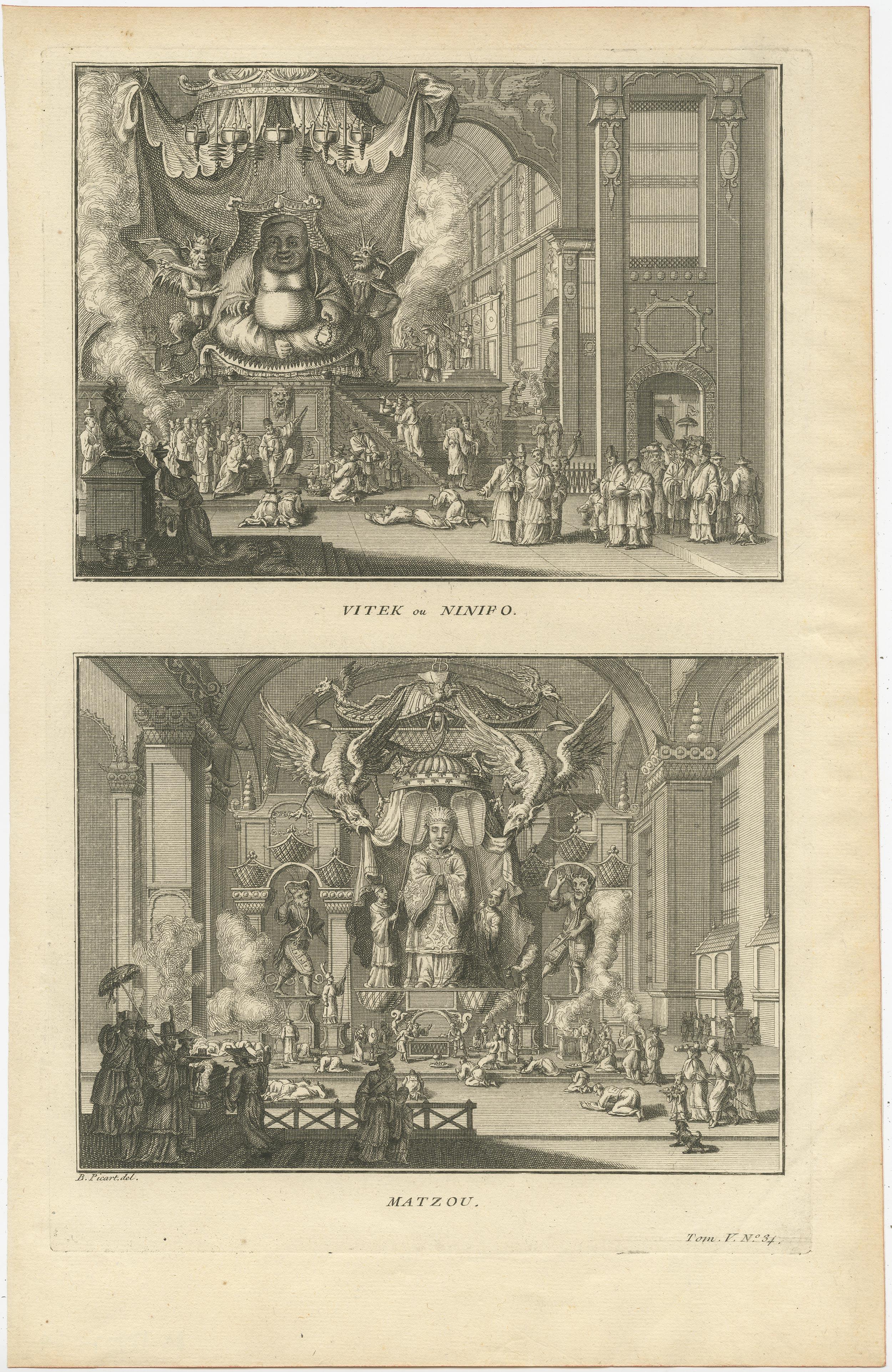 Gravure ancienne intitulée 